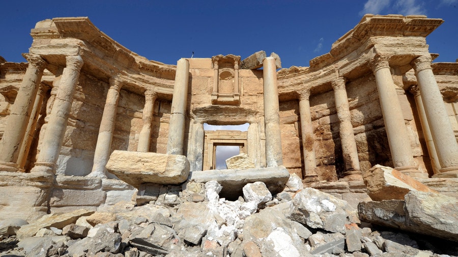 Thành cổ Palmyra. Ảnh: Reuters