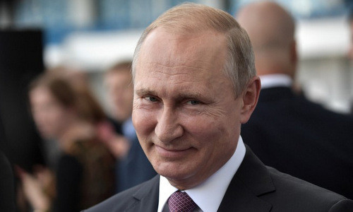 Tổng thống Putin trong chuyến công tác tại Kaliningrad hồi tháng 7. Ảnh: Sputnik.