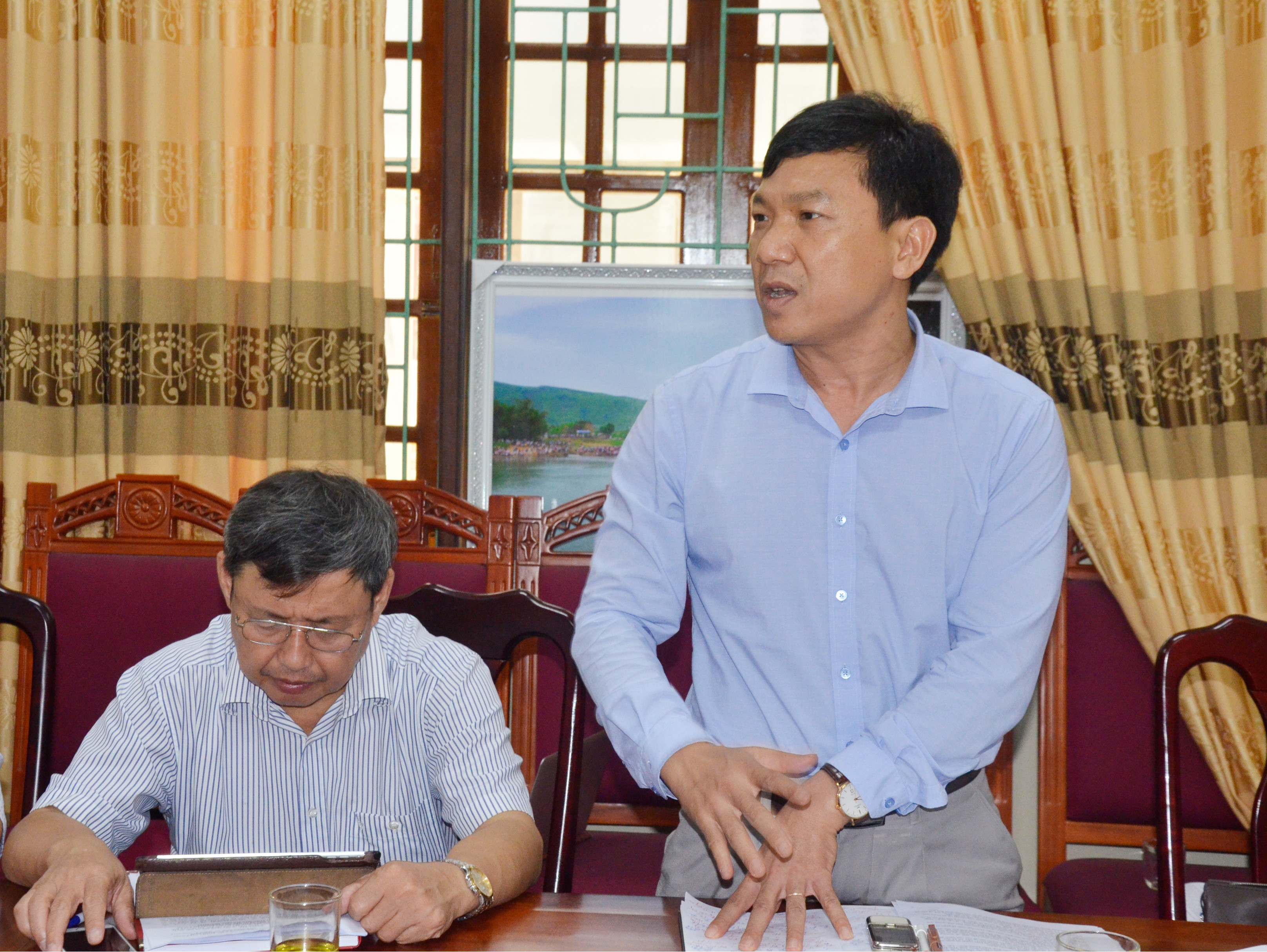 Phó Chánh Văn phòng UBND tỉnh đề nghị huyện cần phân loại chính xác đơn thư. Ảnh Thanh Lê