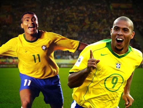 Romario & Ronaldo - cặp tiền đạo số 1 của tuyển Brazil những năm 90