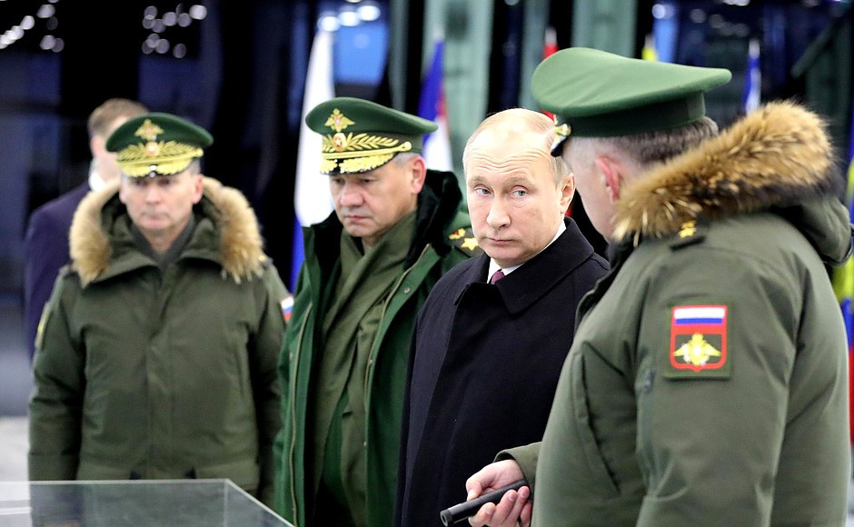 Tổng thống Putin khẳng định Nga là một nhà nước hòa bình. Ảnh: AP