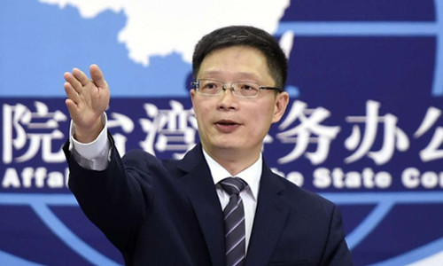 An Phong Sơn, phát ngôn viên Văn phòng các vấn đề Đài Loan của Trung Quốc. Ảnh: Xinhua.