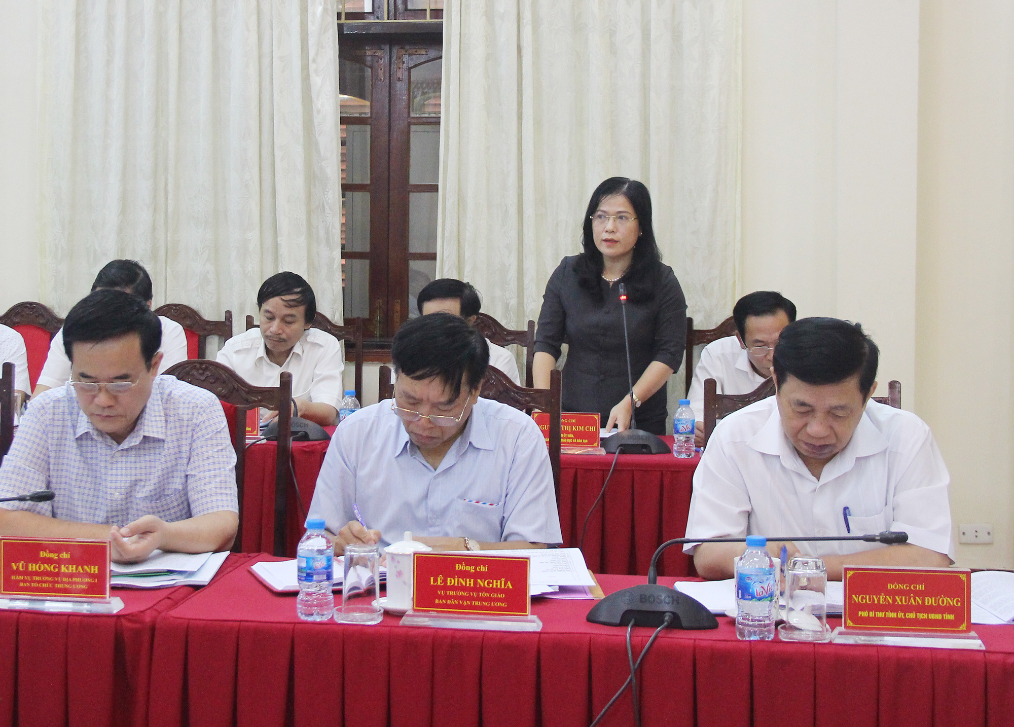 Giám đốc Sở GD&ĐT Nguyễn Thị Kim Chi mong muốn các đồng chí Ủy viên Chấp hành Đảng bộ tỉnh là lãnh đạo các huyện, thành, thị xã 