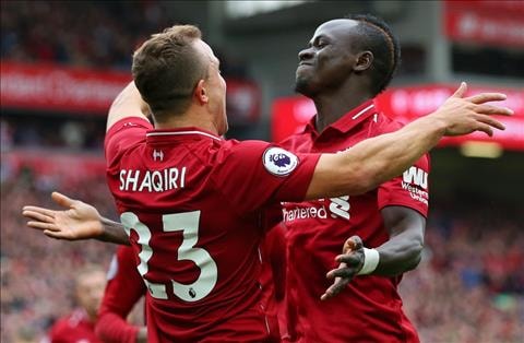 Chỉ 45 phút xuất hiên trên sân nhưng Shaqiri tham gia trực tiếp vào 3 bàn của The Kop   Ảnh internet