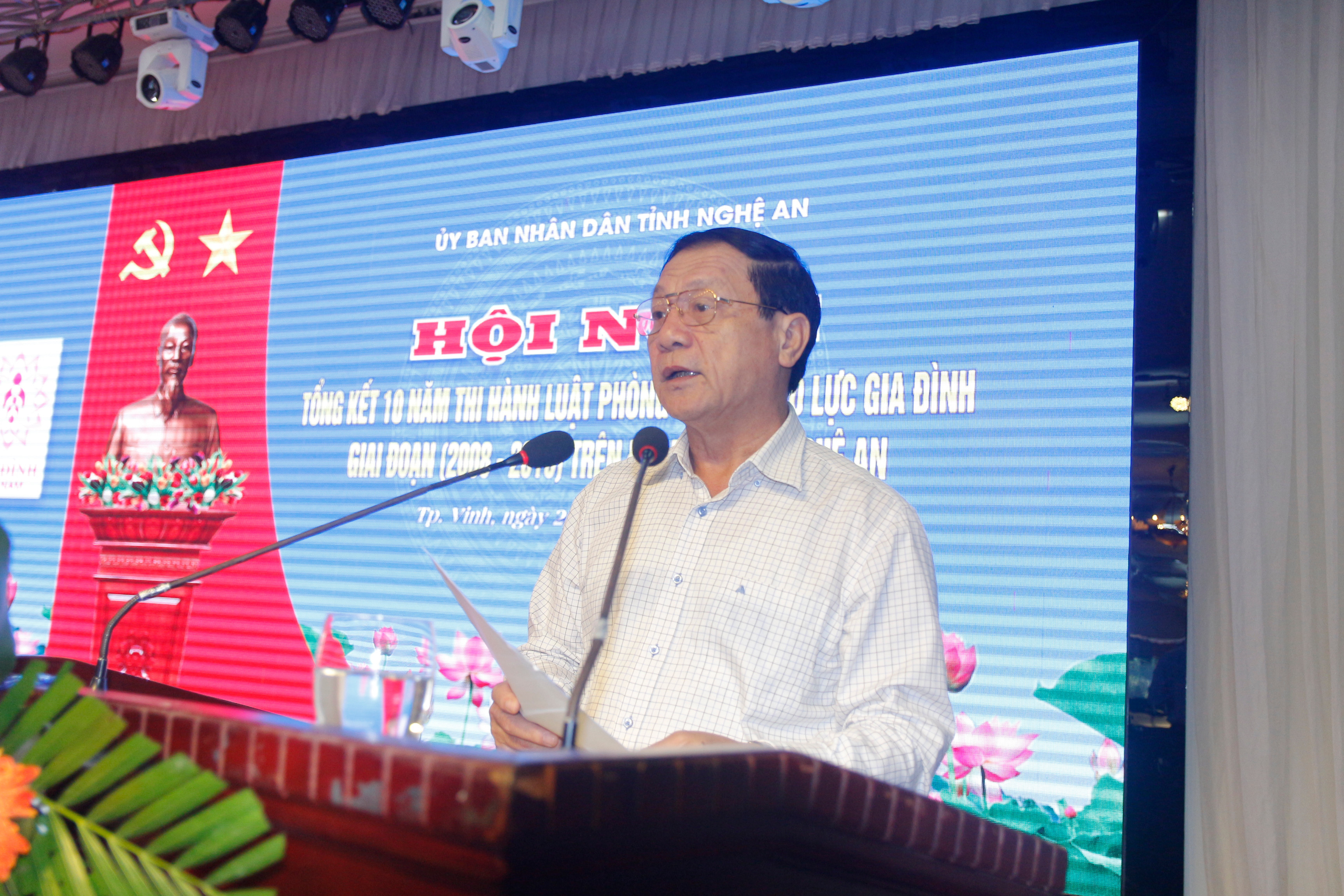 Đồng chí Lê Minh Thông kết luận tại hội nghị. Ảnh: Thanh Nga