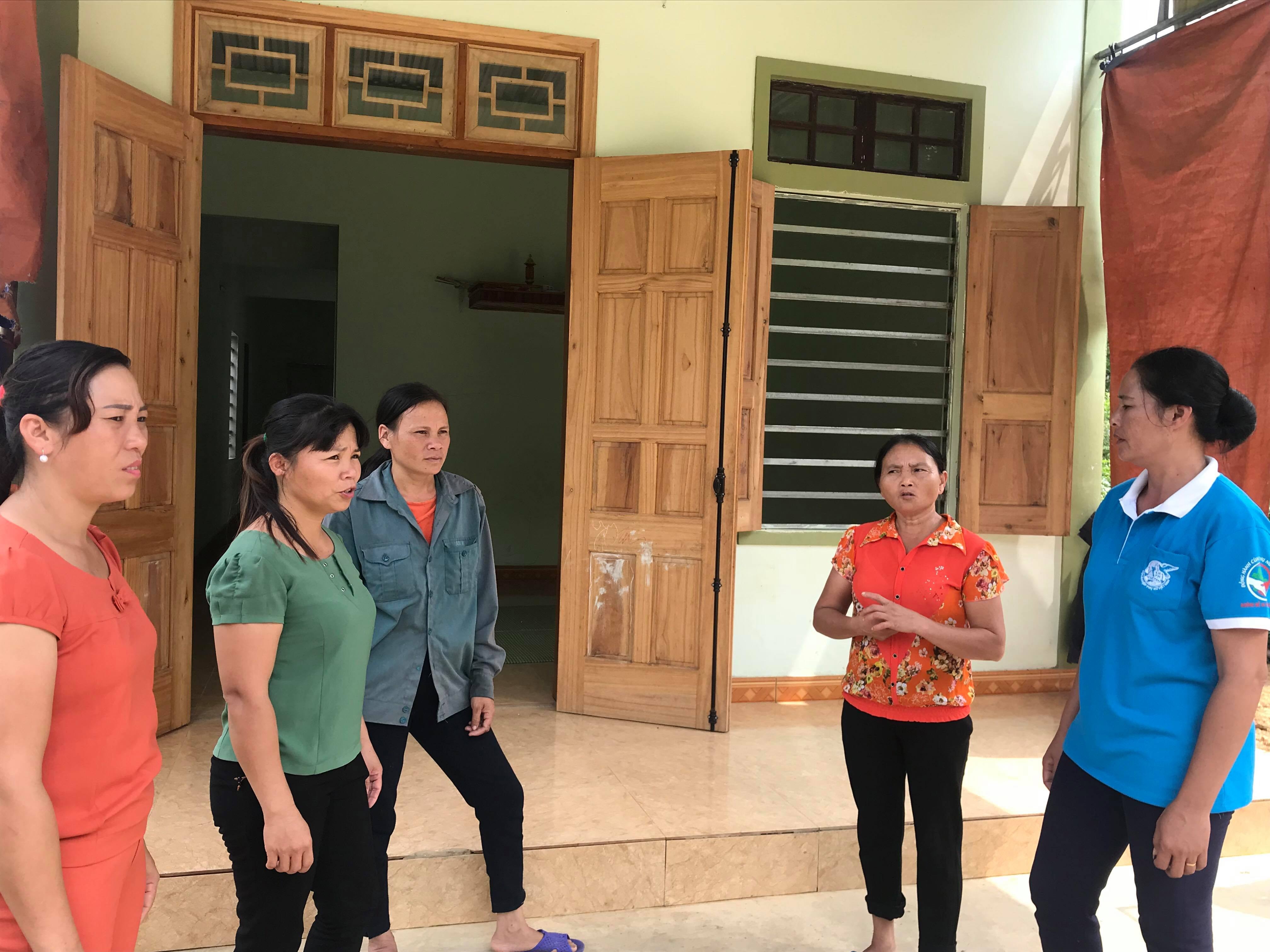 Ngôi nhà khang trang của chị Thứ được các cấp hội hộ trợ. Ảnh: Minh Thái