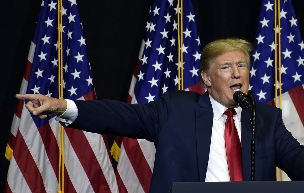 Tổng thống Mỹ Donald Trump. Ảnh AP 