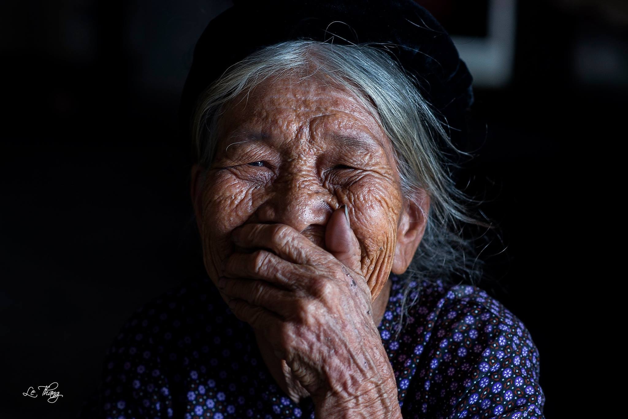 Ở một làng chài ven sông Lam. Ảnh: Lê Thắng