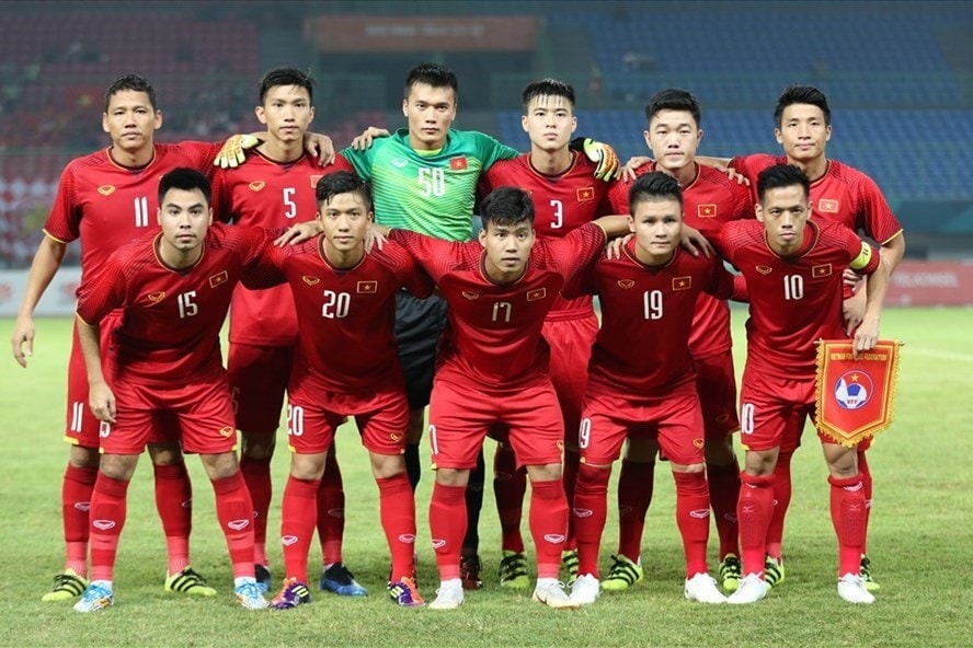 Đội hình U23 Việt Nam từng tham dự ASIAD 18. Ảnh: Đức Đồng