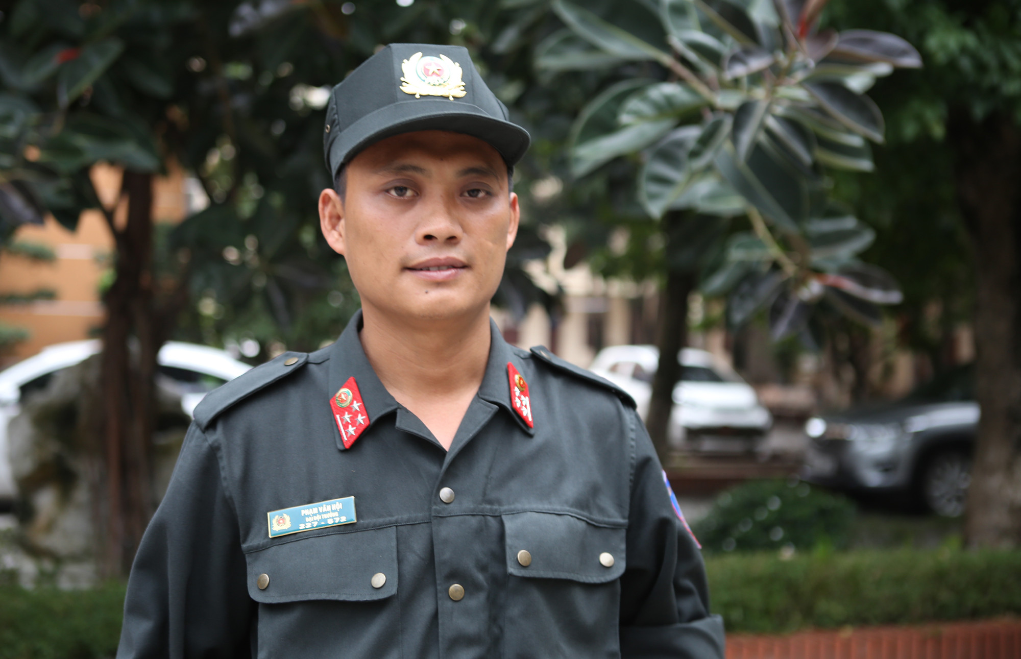 Đại úy Phạm Văn Hội. Ảnh: Tiến Hùng