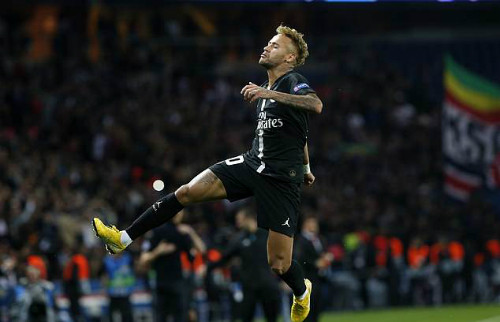 Sau 49 trận ở Champions League, Neymar đã có 30 bàn thắng và 19 kiến tạo. Ảnh: AP.
