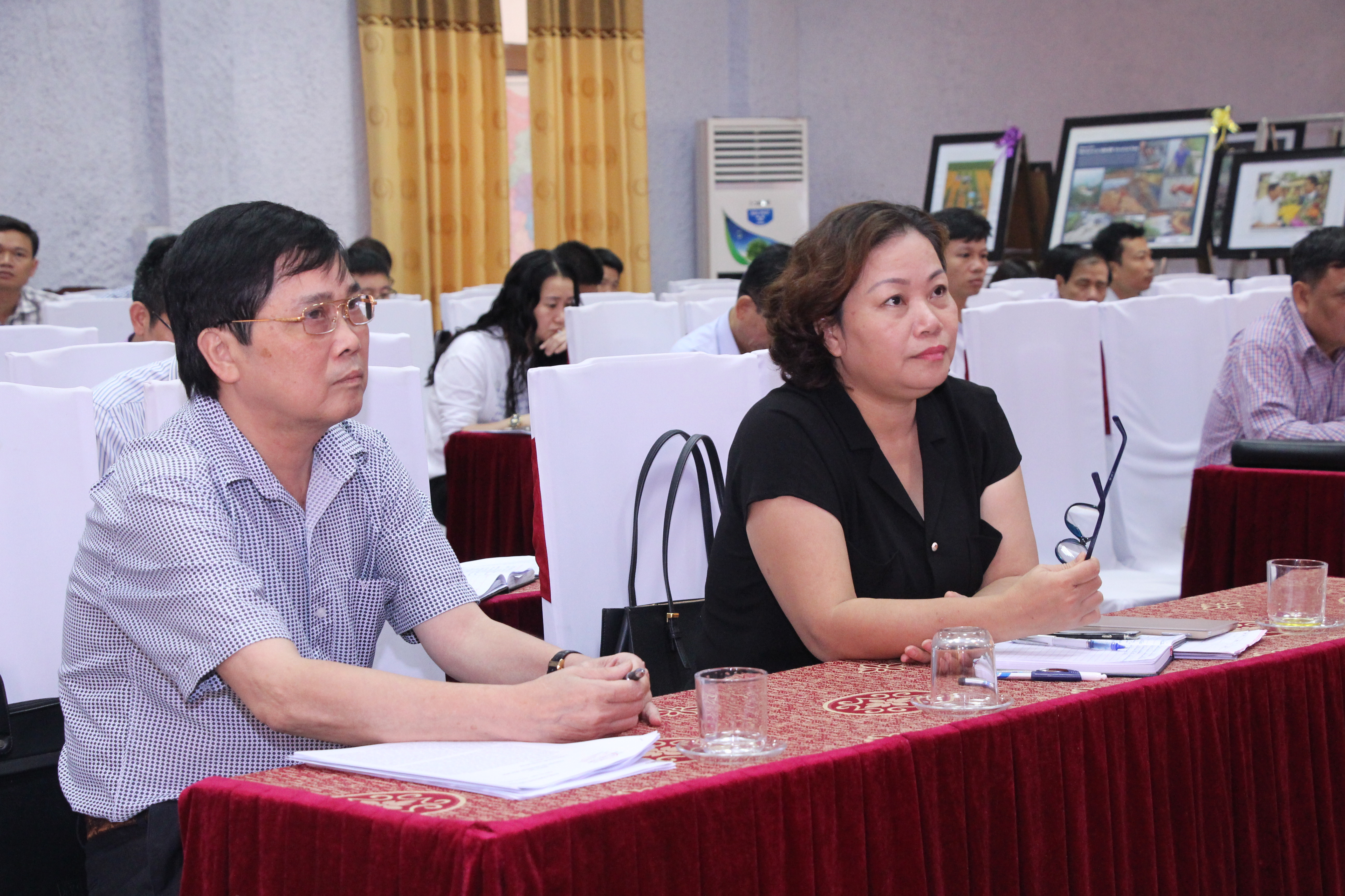 Đồng chí Nguyễn Thị Thu Hường - Ủy viên BTV, Trưởng Ban Tuyên giáo Tỉnh ủy dự Hội nghị. Ảnh: Quốc Sơn