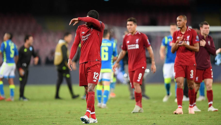 Liverpool vừa nhận thất bại trước Napoli tại lượt trận thứ 2 vòng bảng Champions League. Ảnh: Internet