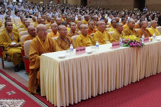 Quang cảnh Đại hội đại biểu Phật giáo tỉnh Nghệ An thứ II nhiệm kỳ 2017-2022.