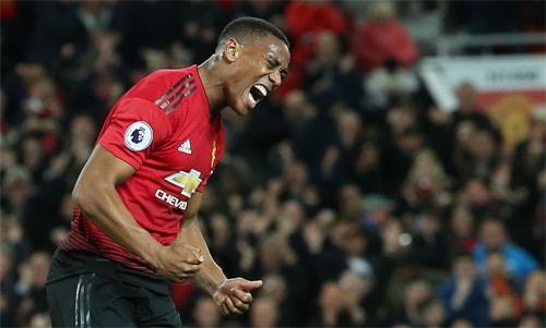 Hợp đồng mua Martial của Man Utd có nhiều điều khoản phụ với số tiền đi kèm tương đối lớn. Ảnh: Reuters