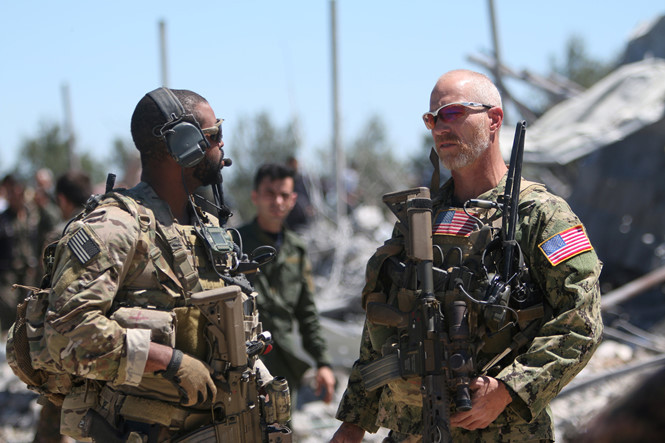 Quân nhân Mỹ trong một lần hoạt động ở Syria /// Reuters
