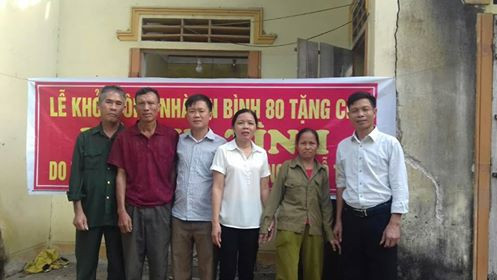 Lễ khởi công nhà tình nghĩa cho chị Lương Thị Tình xóm Thung Mòn xã Đồng Văn