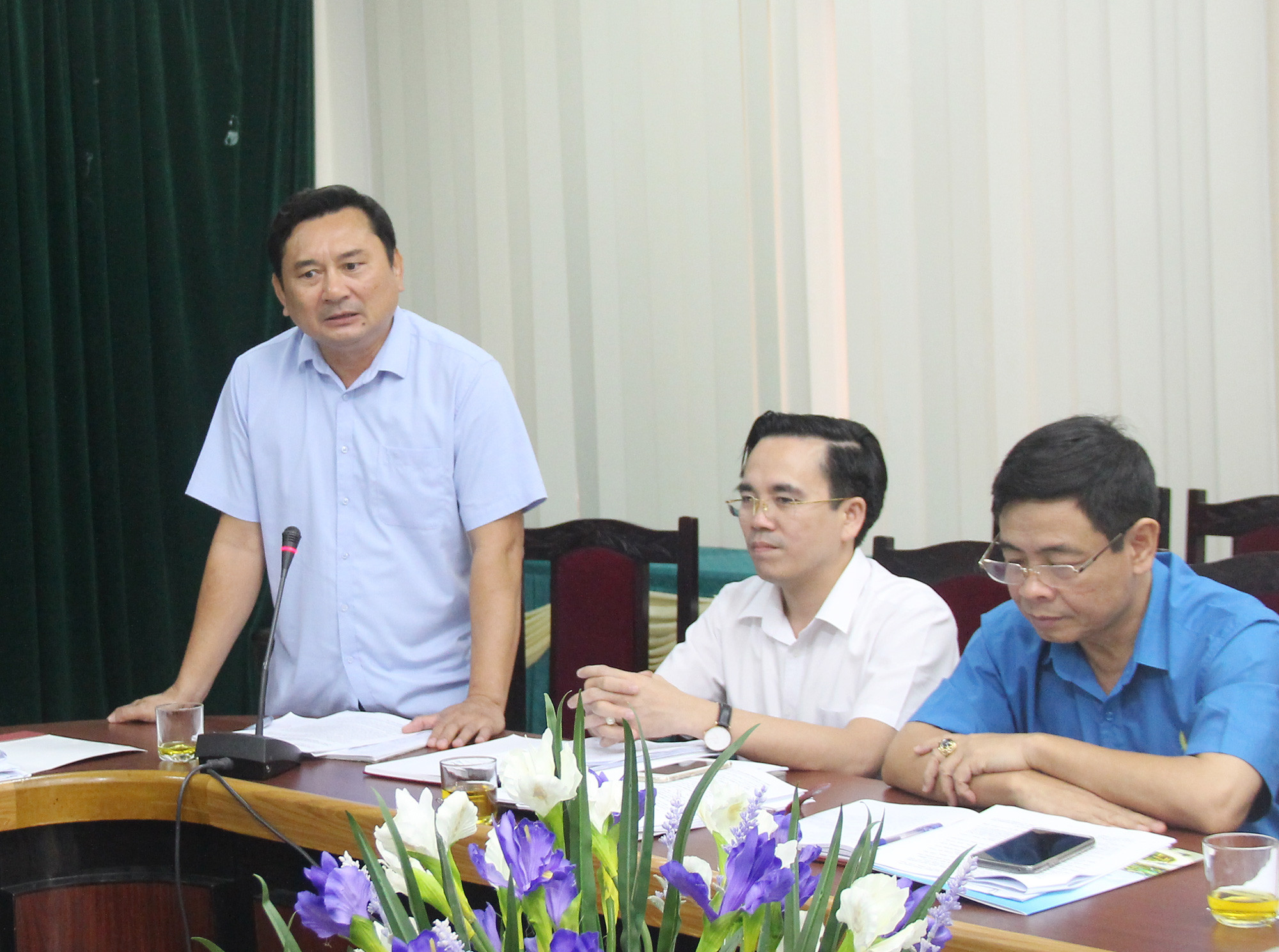 Phó Chủ tịch UBND thành phố Hà Thanh Tịnh khẳng định, thành phố sẽ tiếp tục khắc phục tình trạng ô nhiễm tại CCN. Ảnh: Mai Hoa