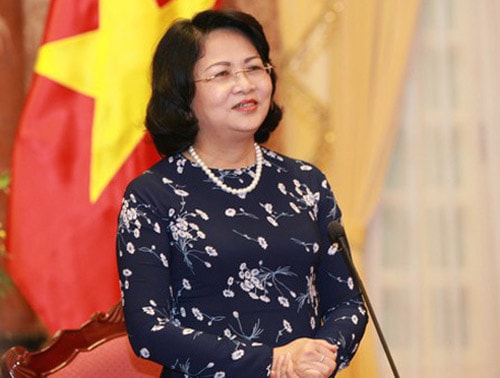 Phó Chủ tịch nước Đặng Thị Ngọc Thịnh. Ảnh: TTX.