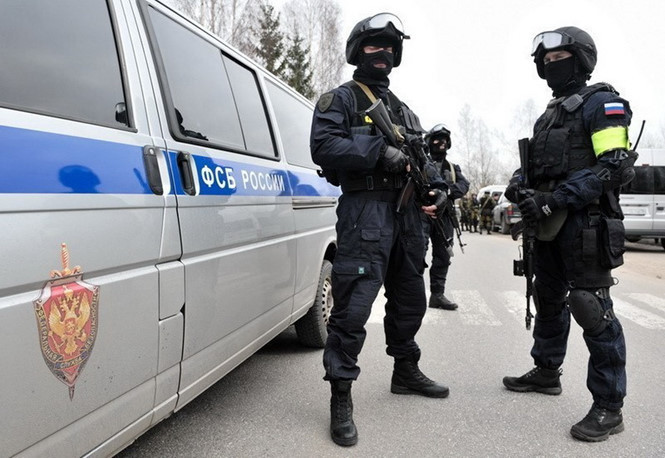 Lực lượng của Cơ quan Điều tra An ninh Liên bang Nga FSB. Ảnh: Atributia.ru