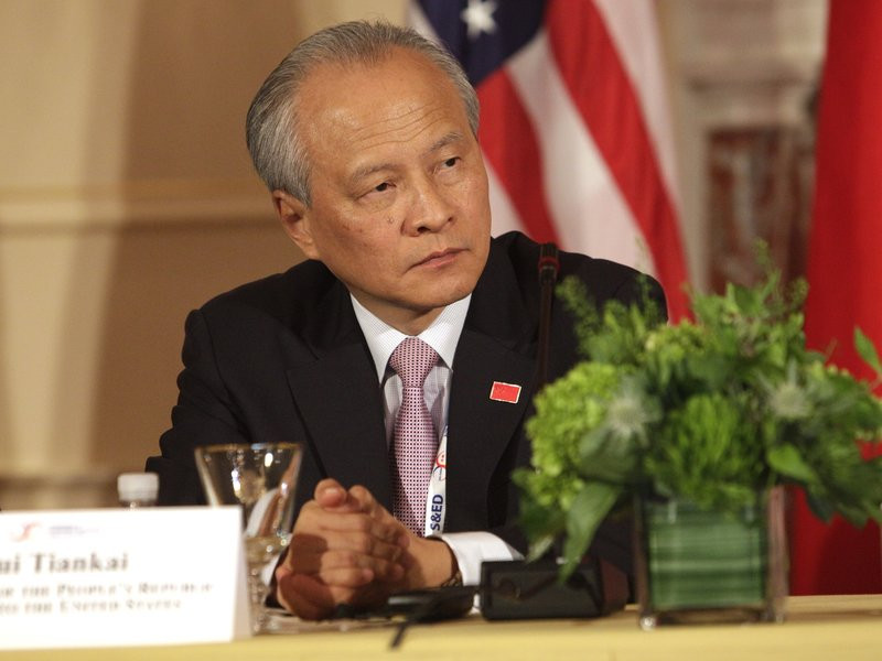 Đại sứ Trung Quốc tại Mỹ Thôi Thiên Khải. Ảnh: Getty