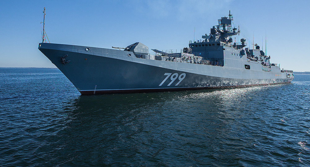 Khinh hạm Đô đốc Makarov. Ảnh: AP