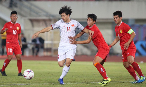ĐT Việt Nam có chiến thắng 3 - 0 trước Lào, mở màn suôn sẻ cho giải AFF cup. Ảnh: Internet  