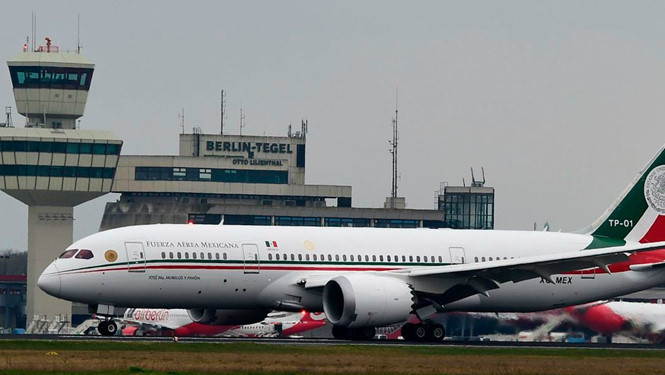 Chuyên cơ tổng thống Mexico tại Berlin, Đức năm 2016 /// AFP