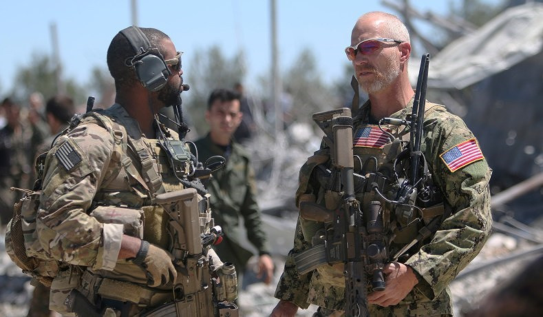 Sự hiện diện của quân đội Mỹ tại Syria. Ảnh: Reuters 