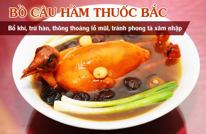 Món ăn bổ dưỡng, có tác dụng chữa bệnh rất hiệu nghiệm chính là bồ câu hầm thuốc bắc