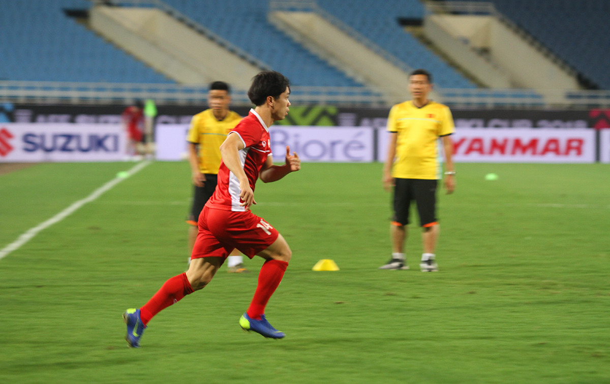 Tiền đạo Nguyễn Công Phượng cũng hứa hẹn sẽ là cầu thủ ghi bàn trong trận quyết đấu với Malaysia. Ảnh: TK