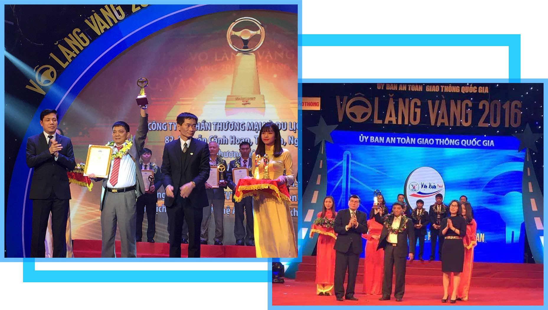 Vạn Xuân Taxi là doanh nghiệp taxi đầu tiên của tỉnh được UB ATGT Quốc gia trao giải thưởng “Vô lăng vàng” ba năm liên tiếp 2015, 2016, 2017.