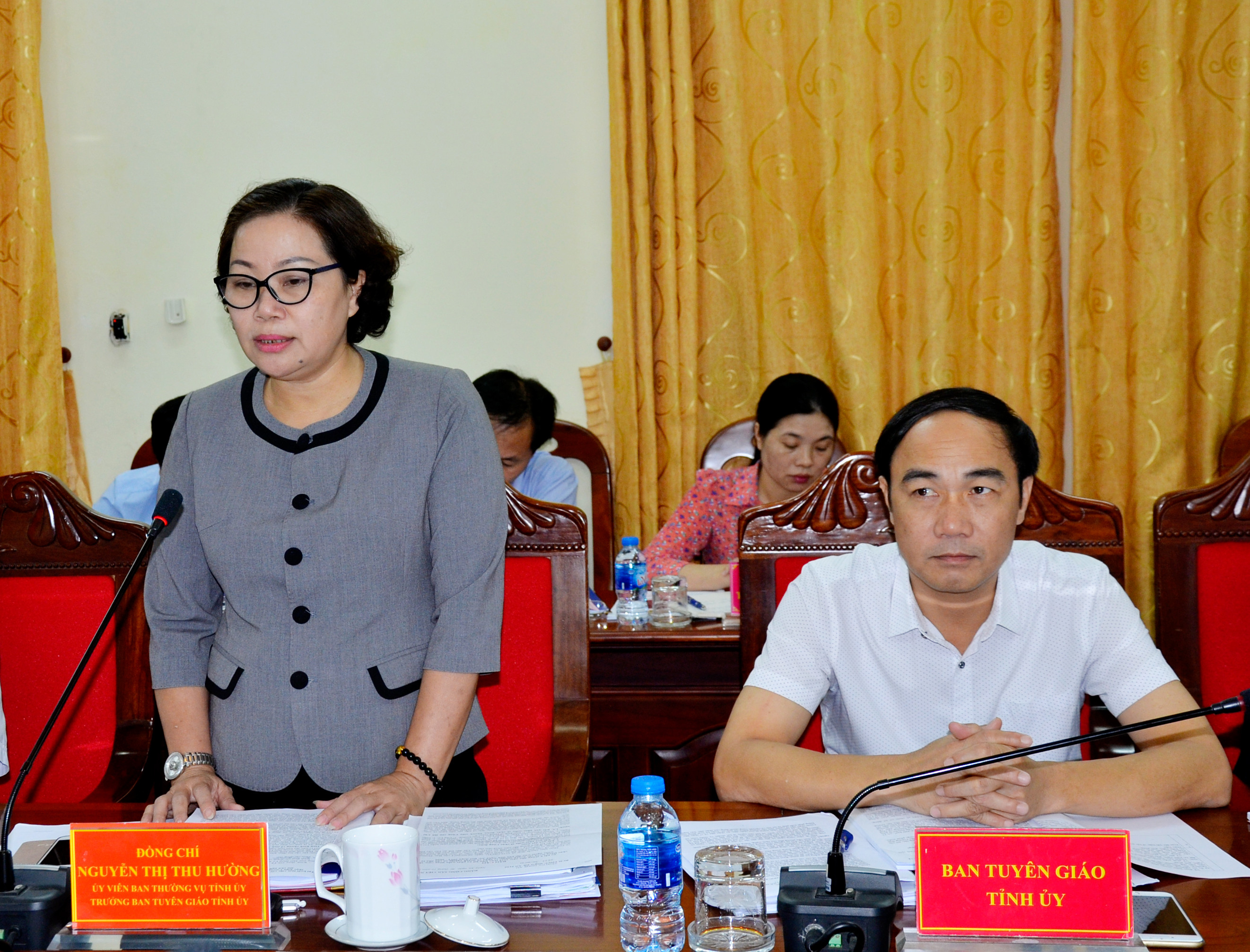 Trưởng Ban Tuyên giáo Tỉnh ủy Nguyễn Thị Thu Hường