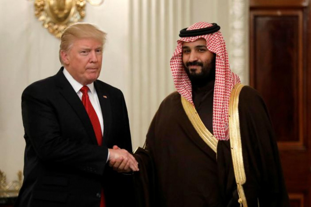 Tổng thống Mỹ Donald Trump và Thái tử Saudi Arabia Mohammed bin Salman