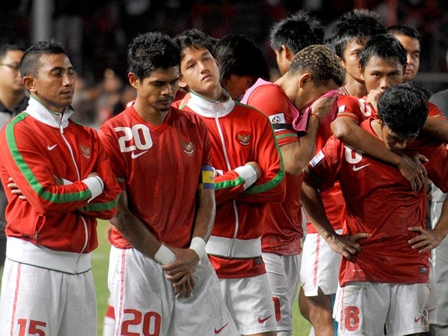 Indonesia đã chính thức bị loại khỏi AFF Cup trong khi vẫn còn một trận chưa đá. Ảnh: Internet