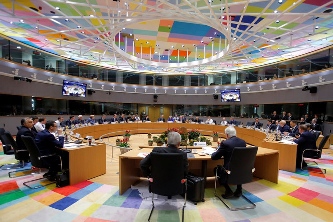 Các lãnh đạo tham gia kỳ họp thượng đỉnh EU về Brexit tại thủ đô Brussels của Bỉ /// Reuters