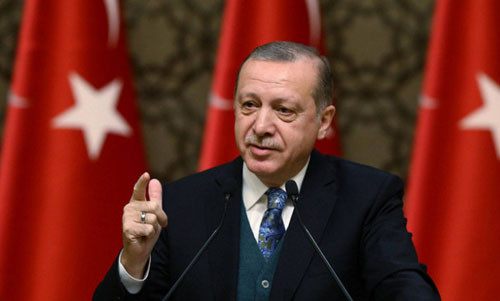 Tổng thống Thổ Nhĩ Kỳ Recep Erdogan. Ảnh: AP.