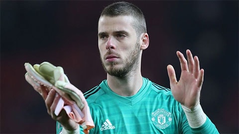 M.U gia hạn hợp đồng với De Gea tới năm 2020