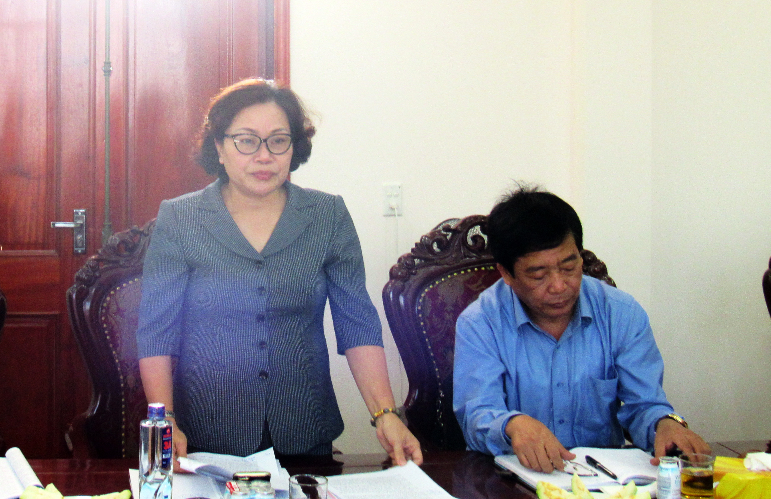 Đồng chí Nguyễn Thị Thu Hường kết luận phiên làm việc