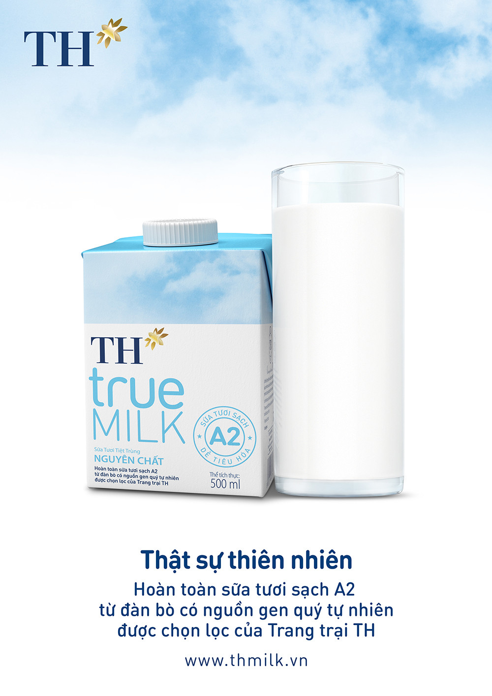 Sữa tươi tiệt trùng TH true MILK A2 – them một lựa chọn sữa tươi tốt cho sức khỏe người tiêu dùng