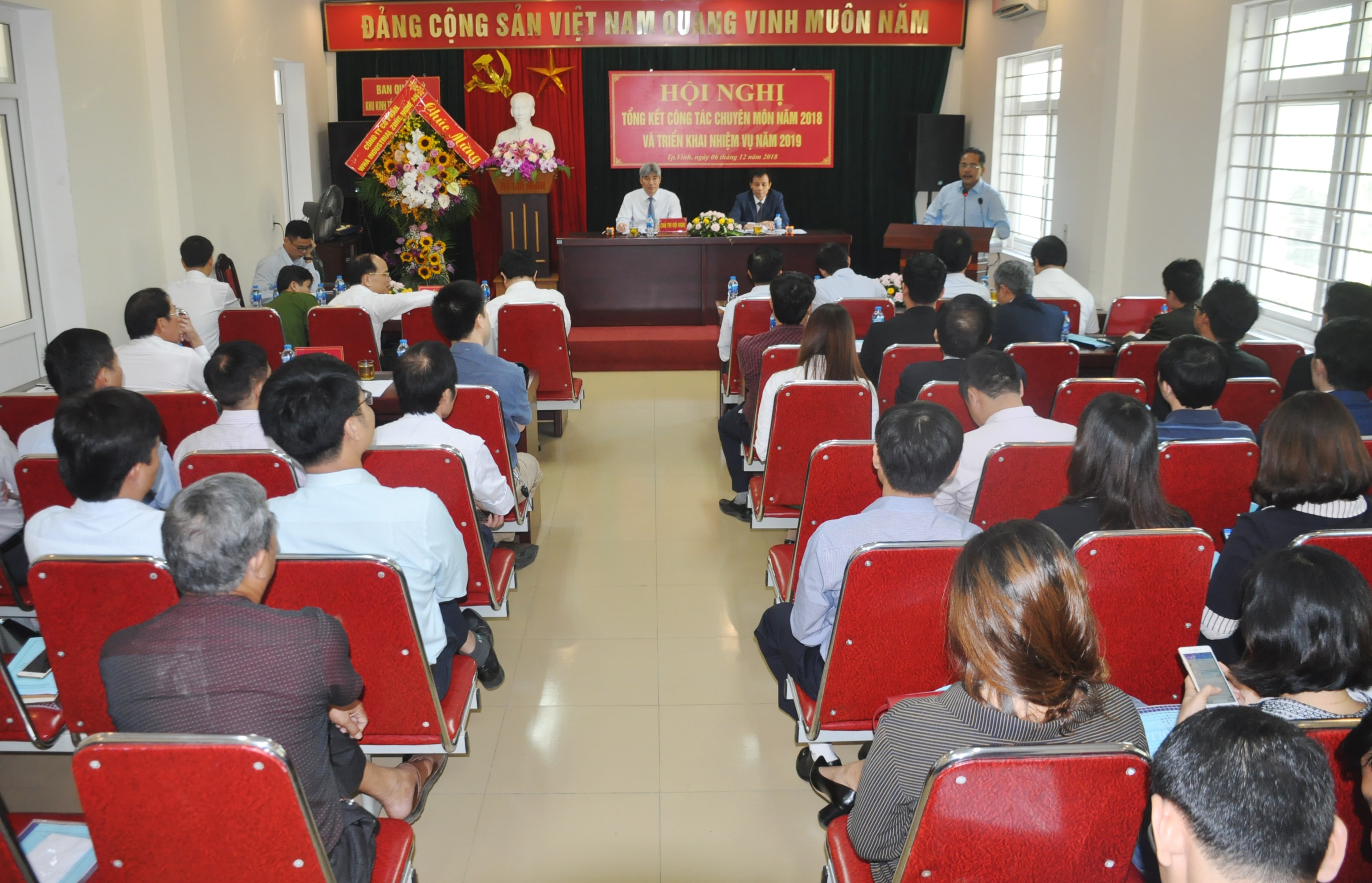 Toàn cảnh hội nghị triển khai nhiệm vụ năm 2019 của Ban quản lý KKT Đông Nam. Ảnh Việt Phương