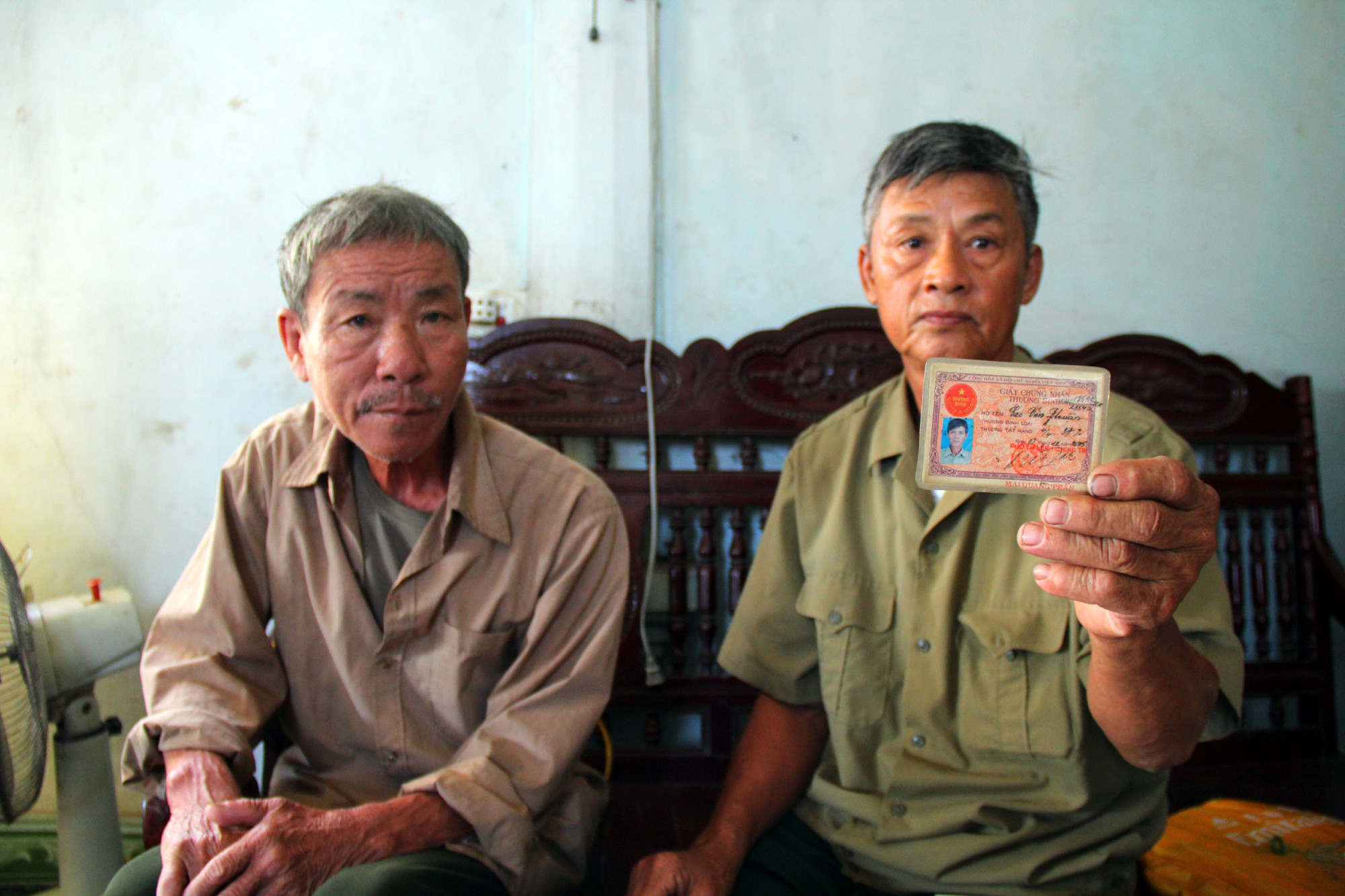 Những thương binh bị đề nghị thu hồi chủ yếu đã lớn tuổi, có cuộc sống khó khăn. Ảnh: Tiến Hùng