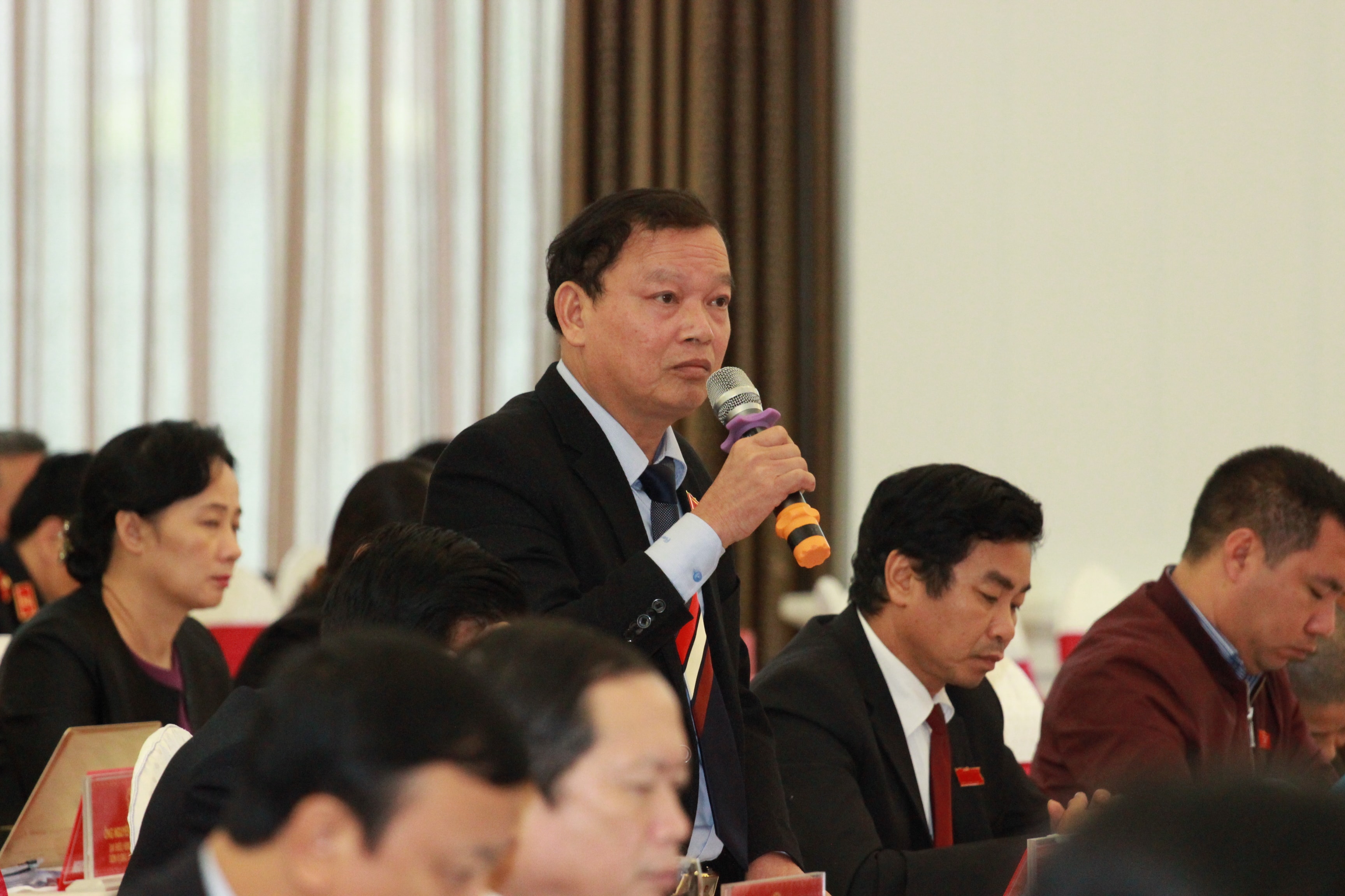Ông Nguyễn Hữu Vinh đại biểu Thanh Chương. Ảnh: Thanh Nga