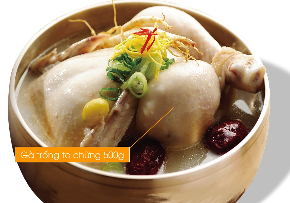2. Canh thịt gà trống: Gà trống to chừng 500g, vặt sạch lông, mổ bỏ nội tạng, cho vừng, rượu gạo ninh nhừ thành canh ăn. 