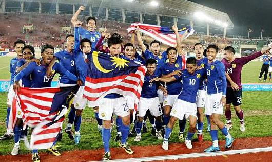 SEA Games 2009, U23 Malaysia đã thắng U23 Việt Nam ở trận chung kết để lên ngôi bất ngờ. Ảnh: Internet