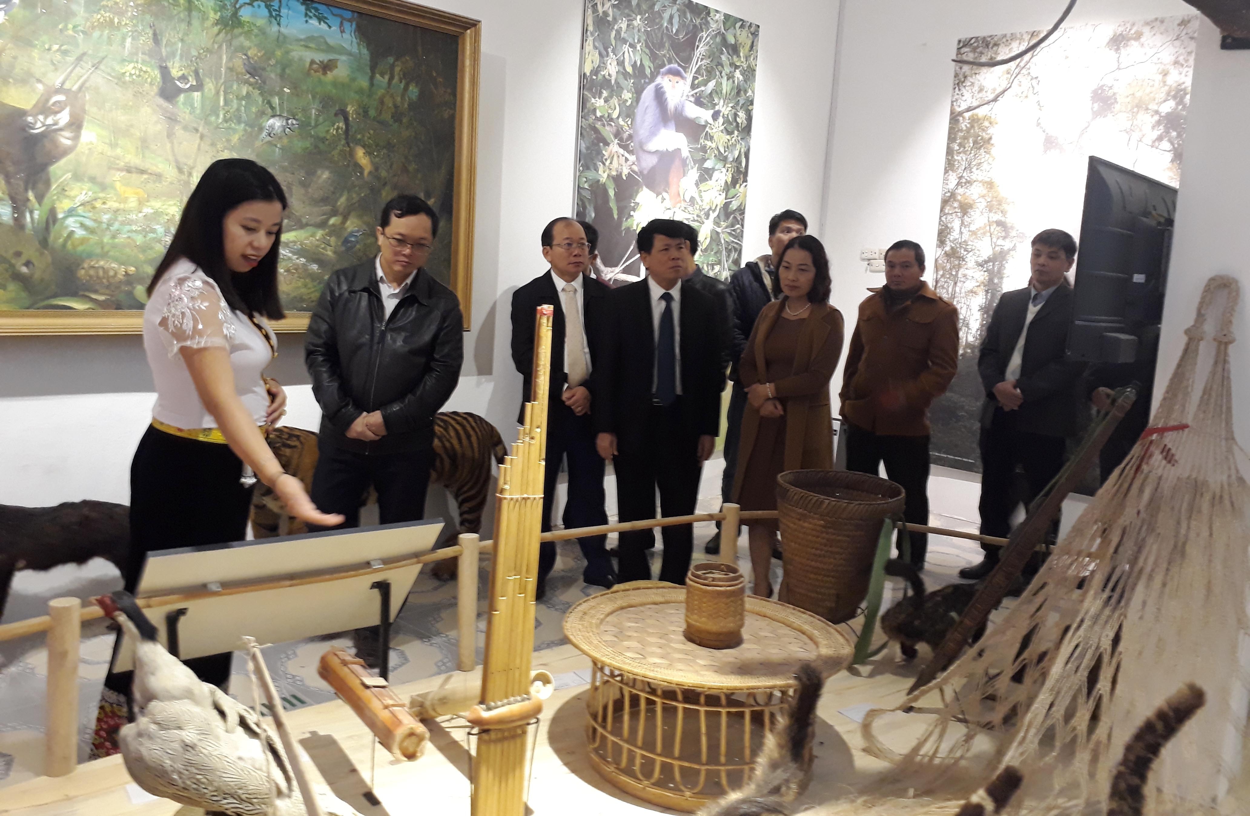 Các đại biểu tham quan bảo tàng. Ảnh: Minh Hạnh