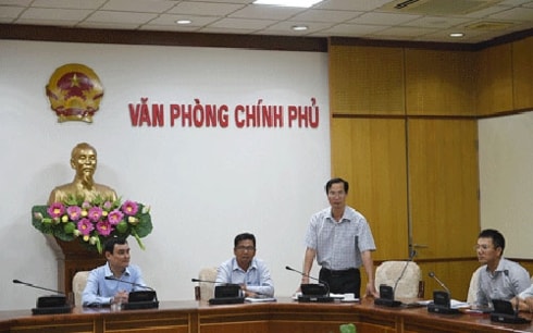 Ông Đỗ Ngọc Huỳnh, Vụ trưởng Vụ Thư ký - Biên tập (ảnh đứng). Ảnh: Chinhphu.vn