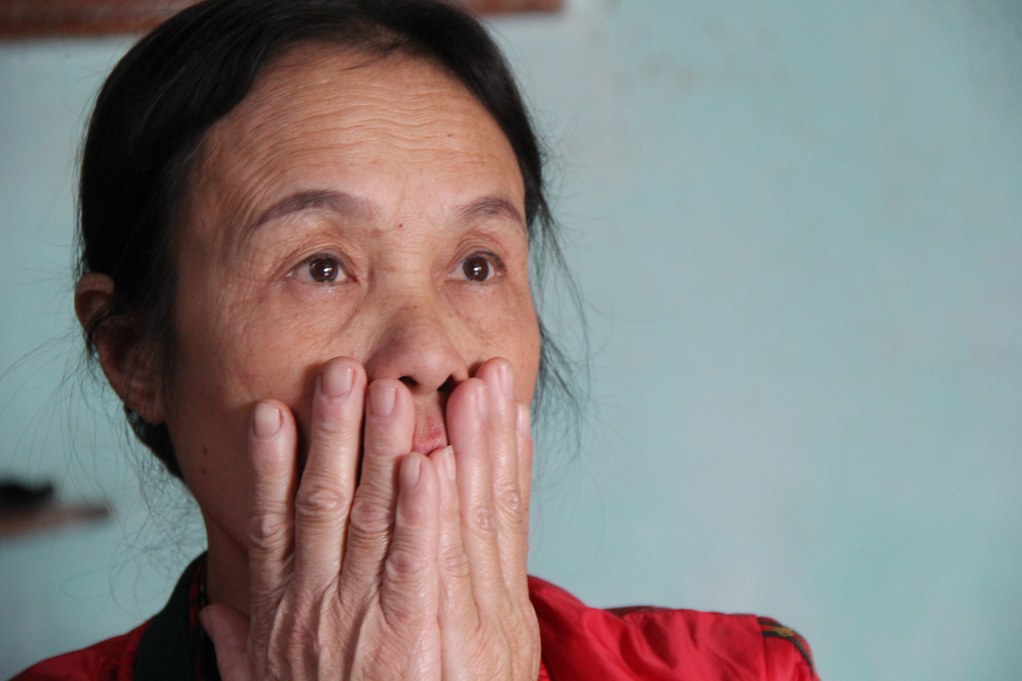Bà Hoàng Thị Hâu, mẹ nạn nhân Minh. Ảnh: Tiến Hùng