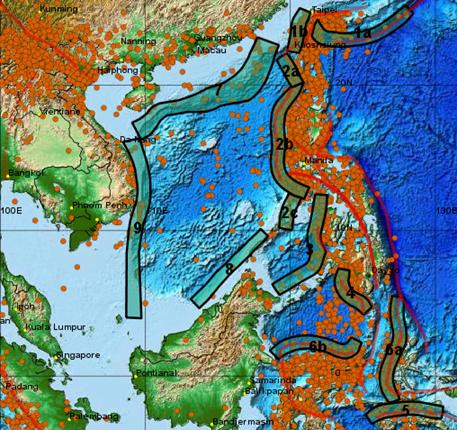 ác vùng nguồn động đất gây sóng thần có thể ảnh hưởng tới vùng bờ biển và hải đảo Việt Nam.