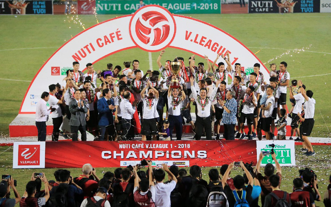 Thành tích của Hà Nội tại AFC Champions League sẽ là bộ mặt của bóng đá Việt Nam trong năm 2019. Ảnh: VPF